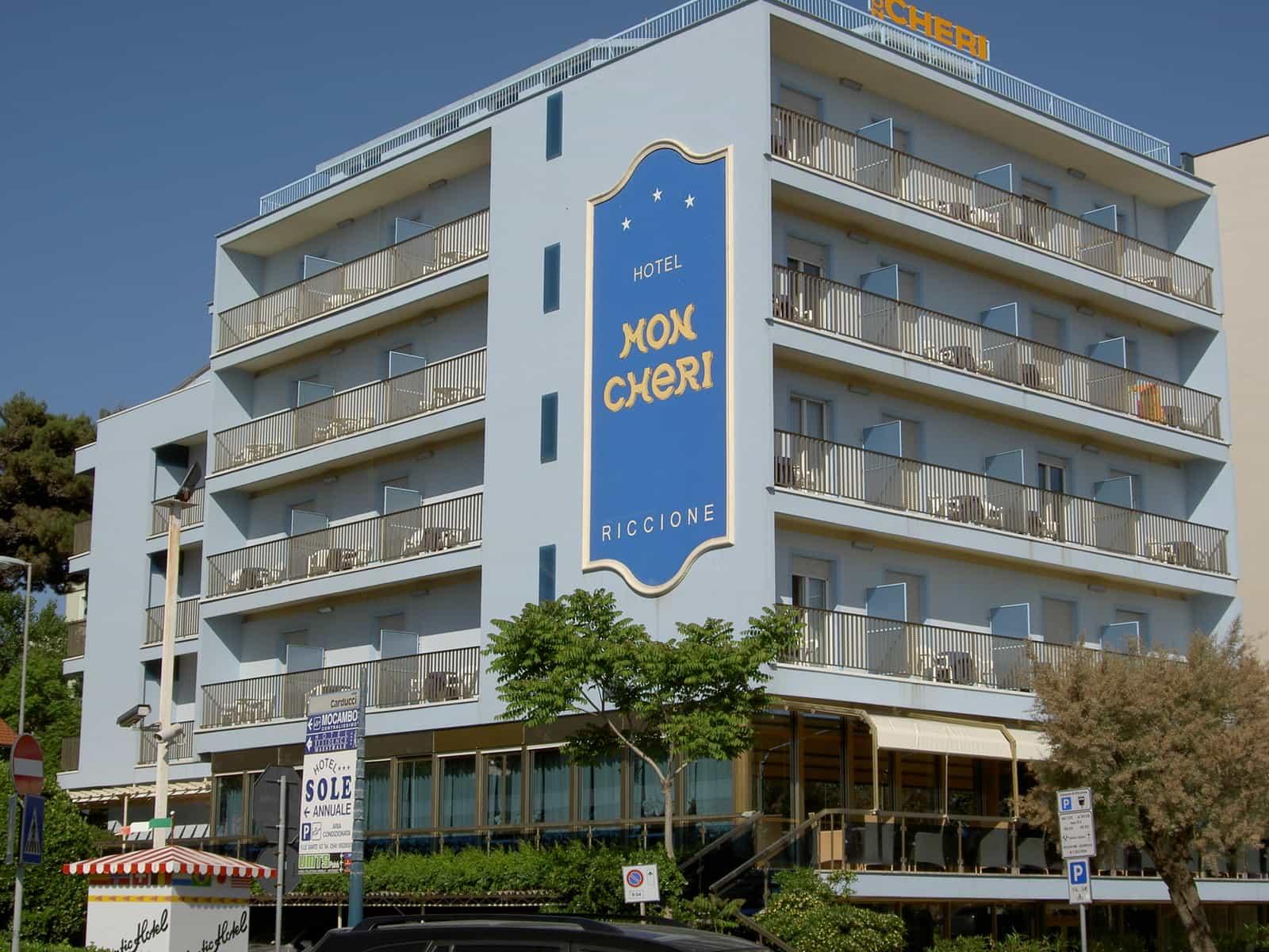 Hotel Mon Cheri Riccione Esterno foto
